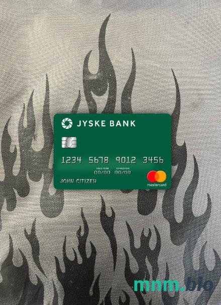 Denmark Jyske bank wygląd zdjęcia mastercard skan PSD + zdjęcie
